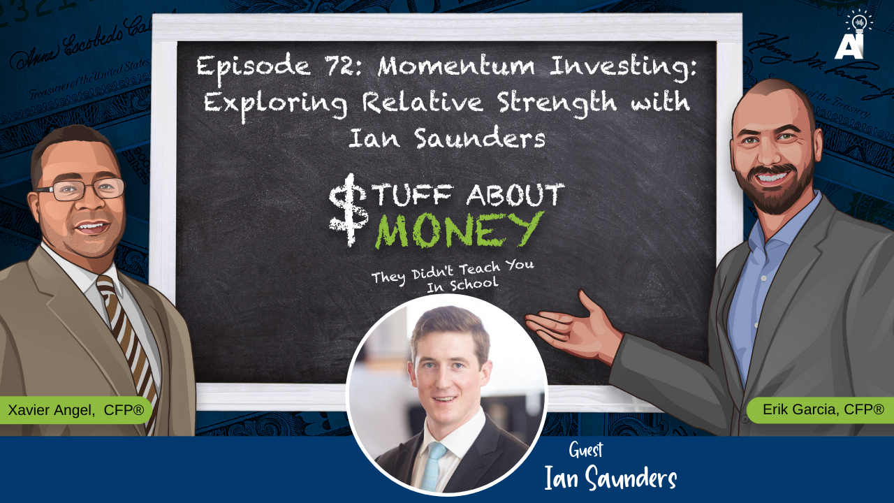 EP 72 Momentum Investing Exploring Relative Strength with Ian Saunders - YouTube Thumbnail Graphic