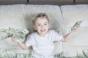 kids with money