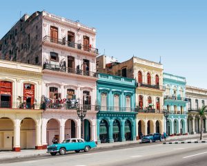Havana colorful buildings